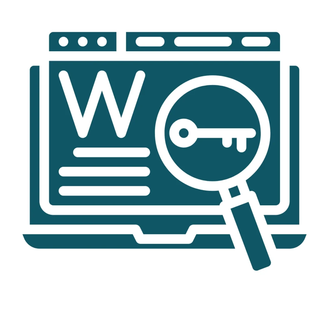 Freelance SEO Analyst in Ernakulam- icon of a magnifying glass