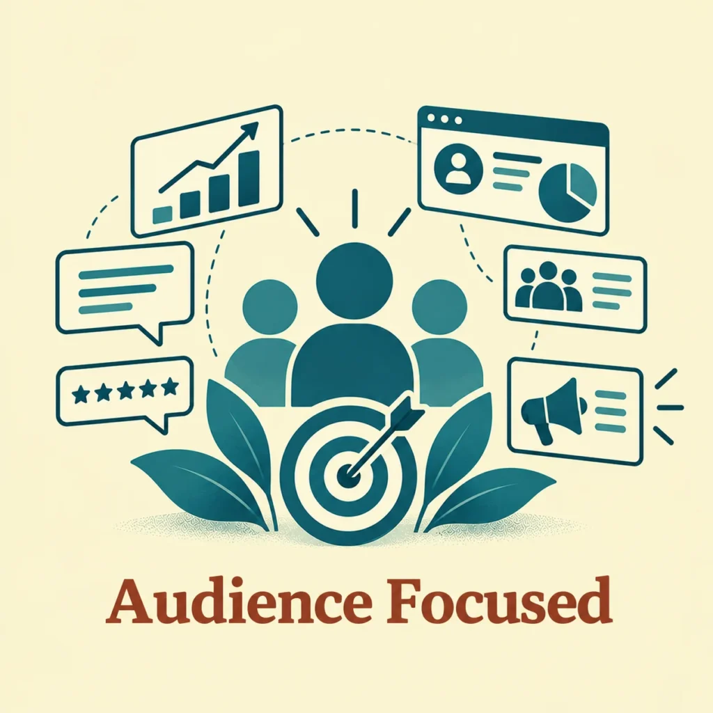 Freelance SEO Analyst in Ernakulam-The image of audience focused infographics.